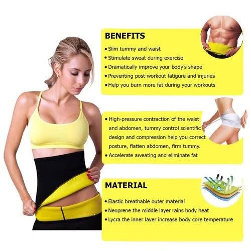 Slimming Belt Hot Shaper Sweat Slim Belt Fat Cutter & Fat Burner